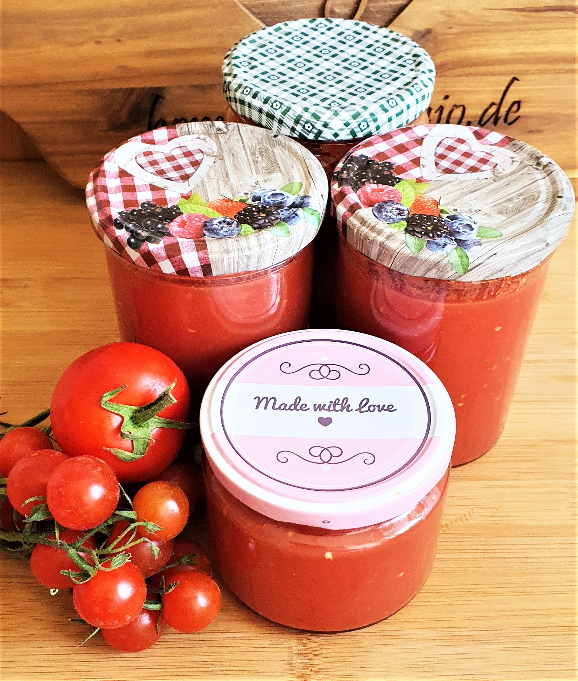 Passierte Tomaten mit dem Thermomix gekocht für den Wintervorrat