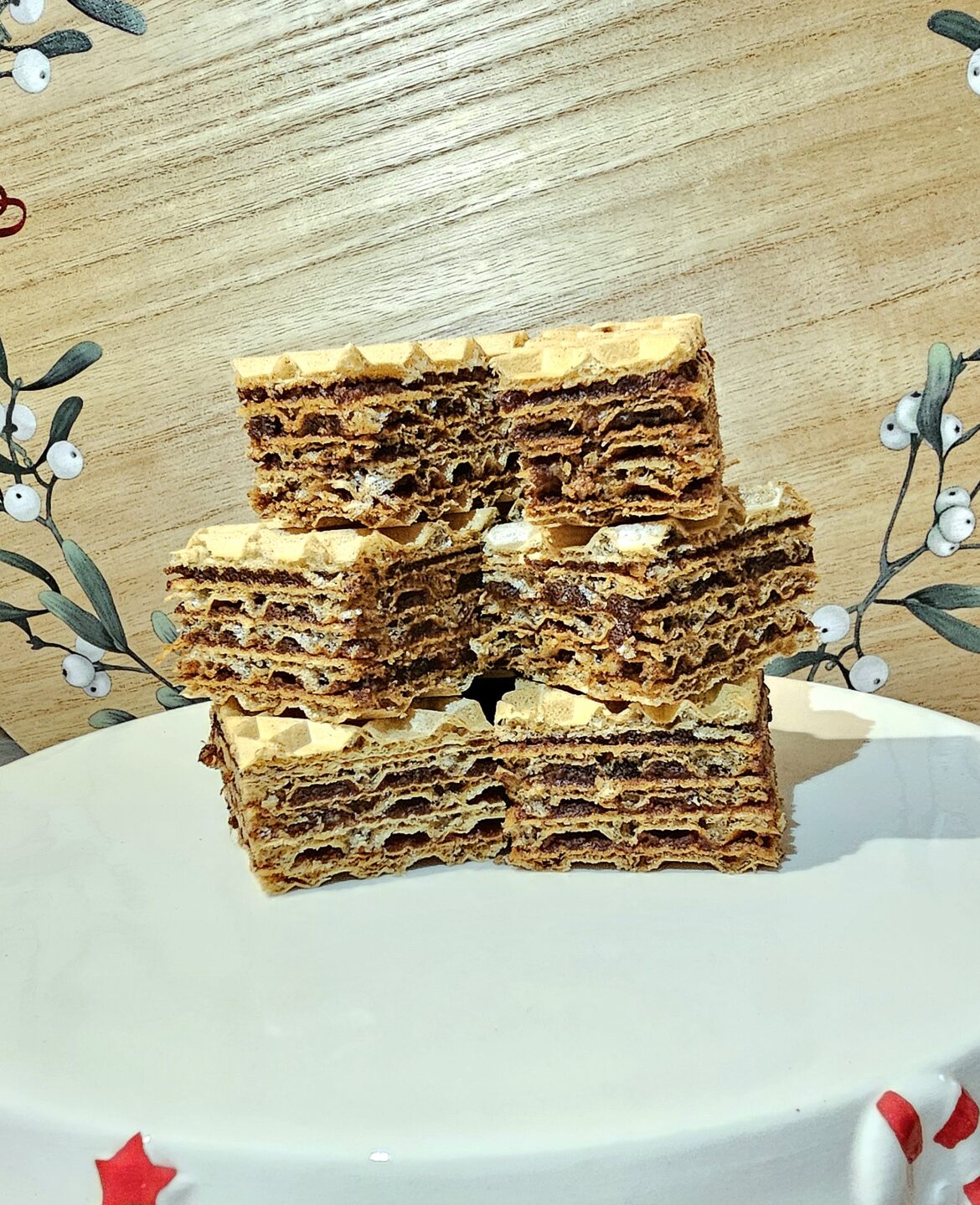 Oblatne mit Schokoladen-Nuss-Füllung