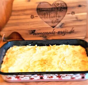 Fazoli mit Käse - Nudelauflauf hausgemacht