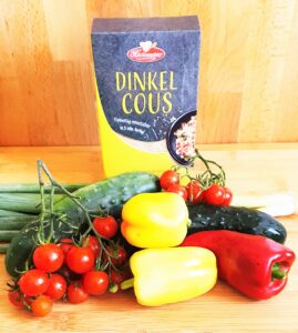 Dinkel-Cous-Salat mit Gartengemüse